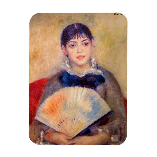 Íman Pierre-Auguste Renoir - Garota com ventilador (Vertical)