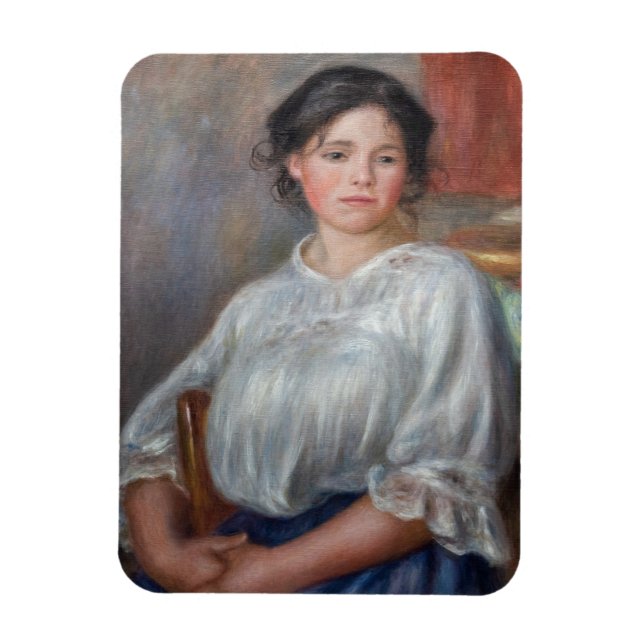 Íman Pierre-Auguste Renoir - Jovem Mulher Sentada (Vertical)