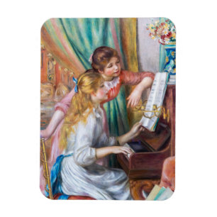 Íman Pierre Auguste Renoir - Meninas Jovens ao Piano