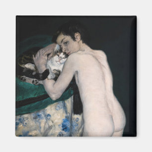 Íman Pierre-Auguste Renoir - Menino com um Gato