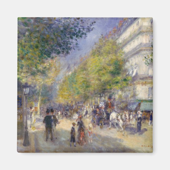Íman Pierre-Auguste Renoir - Paris, Grands Boulevards (Frente)