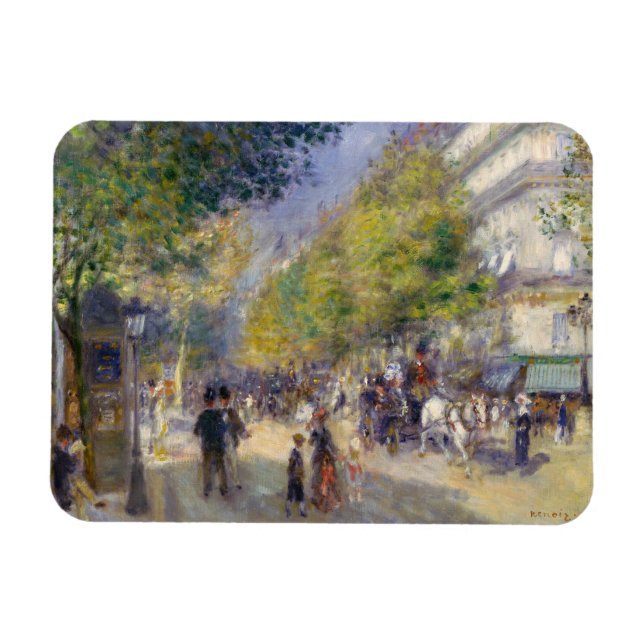 Íman Pierre-Auguste Renoir - Paris, Grands Boulevards (Horizontal)