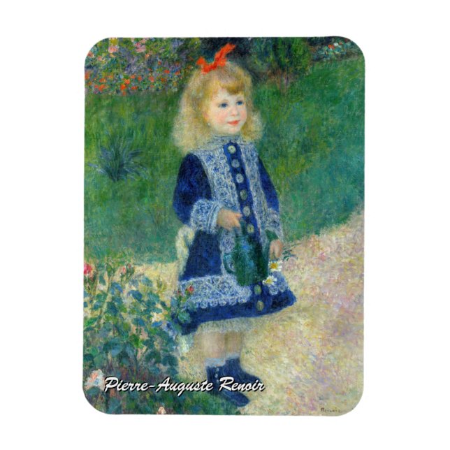 Íman Pierre-Auguste Renoir - Uma garota com uma lata de (Vertical)