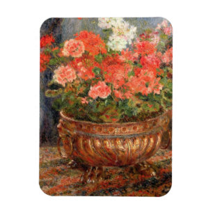Íman Pierre gerânio de Renoir um   em uma bacia de
