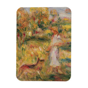 Íman Pierre uma paisagem de Renoir com a esposa do