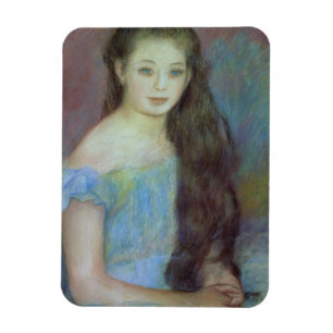 Íman Pierre uma rapariga de Renoir   com olhos azuis