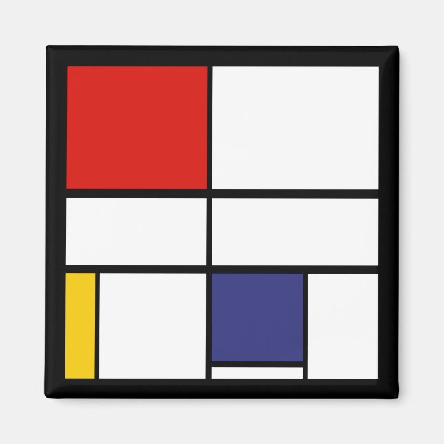 Íman Piet Mondrian, Composição C (Frente)