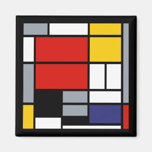 Íman Piet Mondrian, Composição com Grande Plano Vermelh