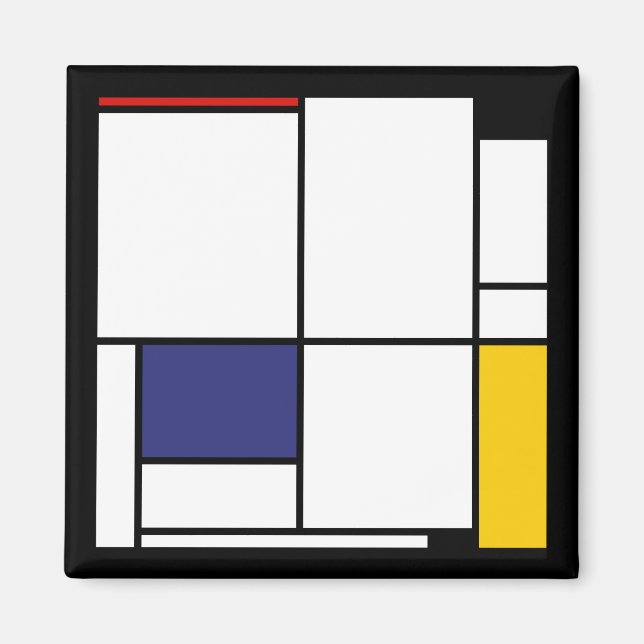 Íman Piet Mondrian, Tableau 1 (Frente)