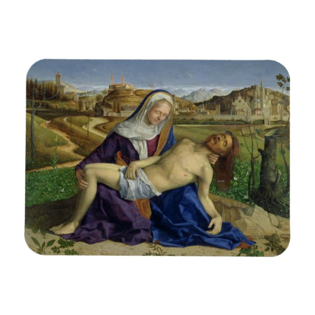 Íman Pieta, c.1505 (óleo no painel) (posto 1996 restor) (Horizontal)