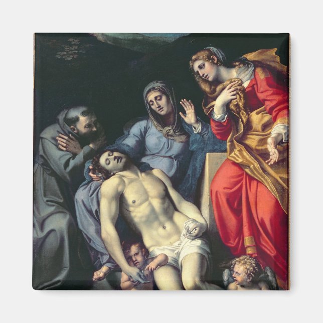Íman Pieta com Rua. Francis e Rua. Mary Magdalene, c.1 (Frente)