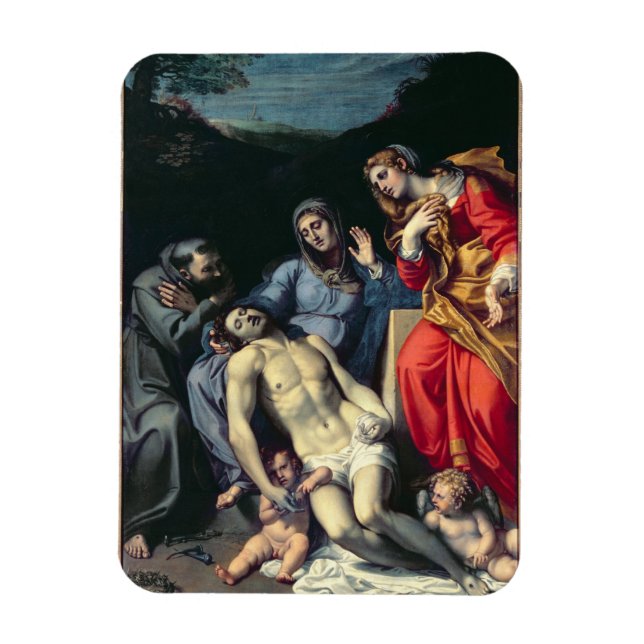 Íman Pieta com Rua. Francis e Rua. Mary Magdalene, c.1 (Vertical)