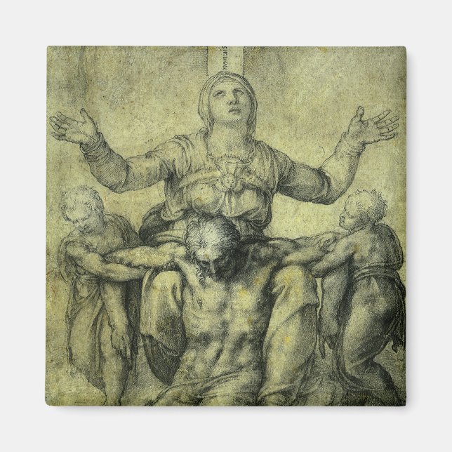 Íman Pieta de Michelangelo para Vittoria Colonna (Frente)