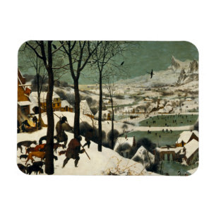 Íman Pieter Bruegel a pessoa idosa - caçadores na neve