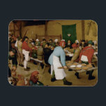 Íman Pieter Bruegel, o Velho - Casamento Camponês<br><div class="desc">Casamento camponês de Pieter Bruegel,  o Velho,  1566-1569. Óleo no painel.</div>