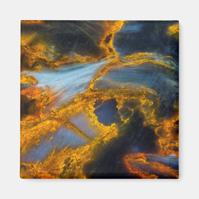 Íman Pietersita com Veios Laranjas (Frente)