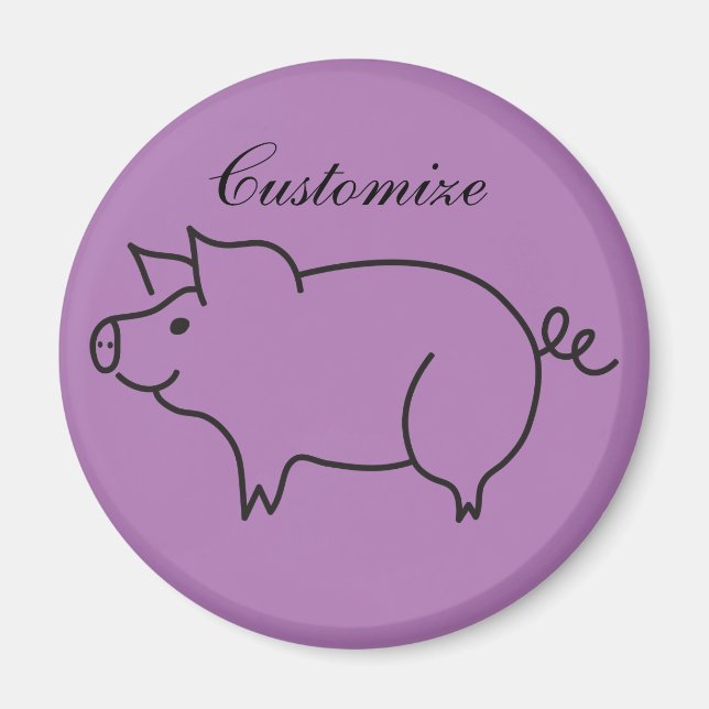 Íman Pig Animal Thunder_Cove (Frente)