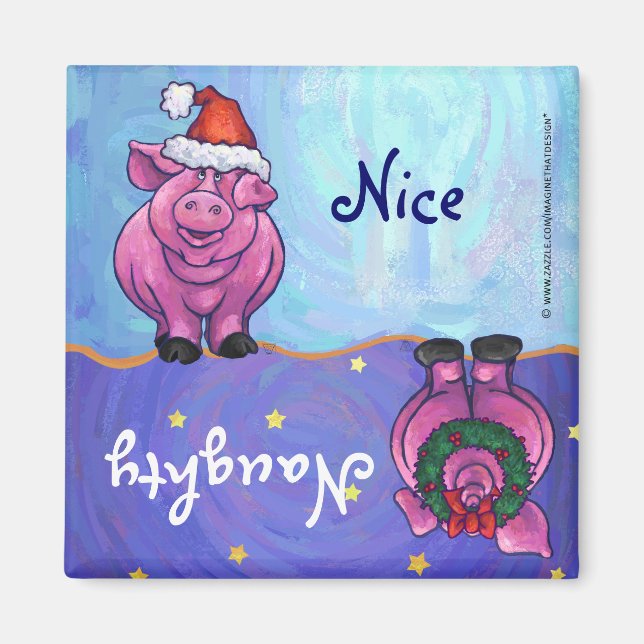 Íman Pig Christmas (Frente)