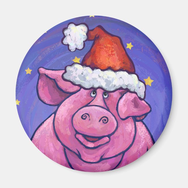 Íman Pig Christmas (Frente)