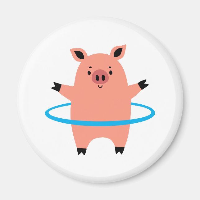 Íman Pig Hula Hoop (Frente)