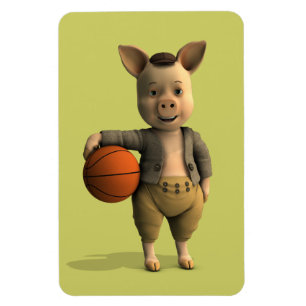 Íman Piglet Basketballer
