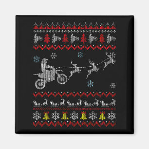 Íman Pijama de Moto de Terra Feio de Natal para Motocic