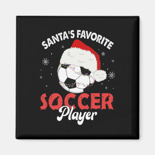 Íman Pijama de Natal do Jogador de Futebol Favorito do