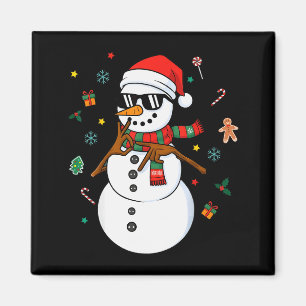 Íman Pijama de Natal Homem de Neve Seis Sete Meme 6 E 7
