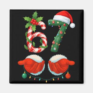 Íman Pijama engraçado de Natal 67 Meme 6 7 Férias Geraç