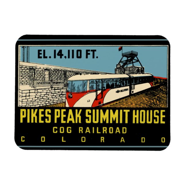 Íman Pikes Peak Colorado (Horizontal)