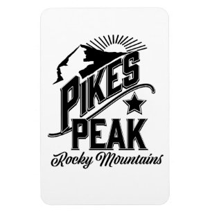 Íman Pikes Peak montanhas rochosas Arte vintage