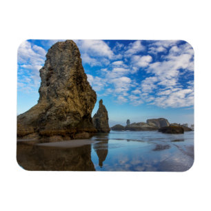 Íman Pilares de rocha na Praia de Bandon em Bandon, Ore