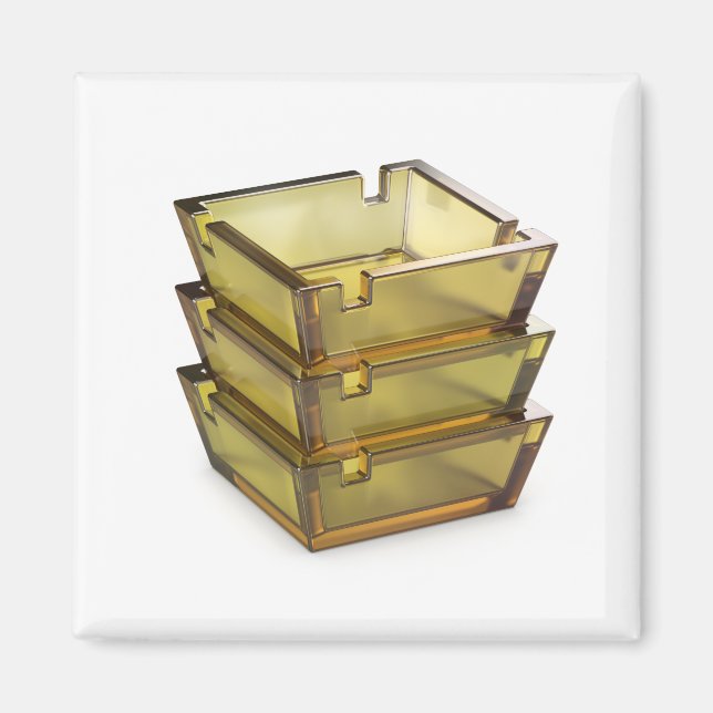 Íman Pilha com cinzeiros de vidro (Frente)