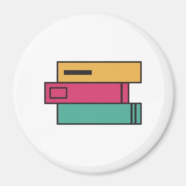 Íman pilha de livros (Frente)