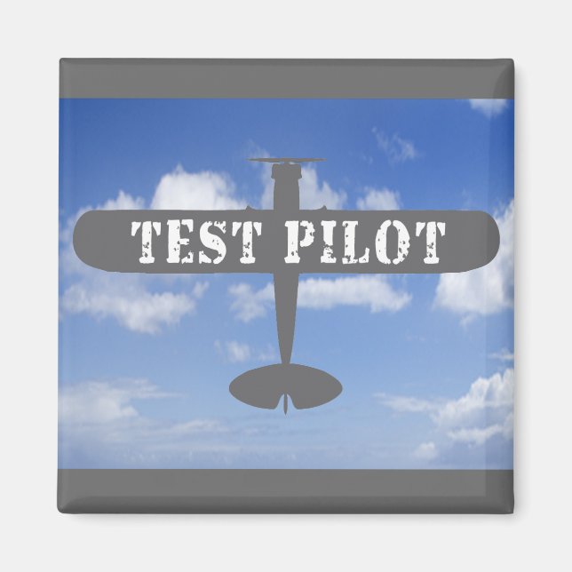 Íman Piloto de avião e de teste (Frente)