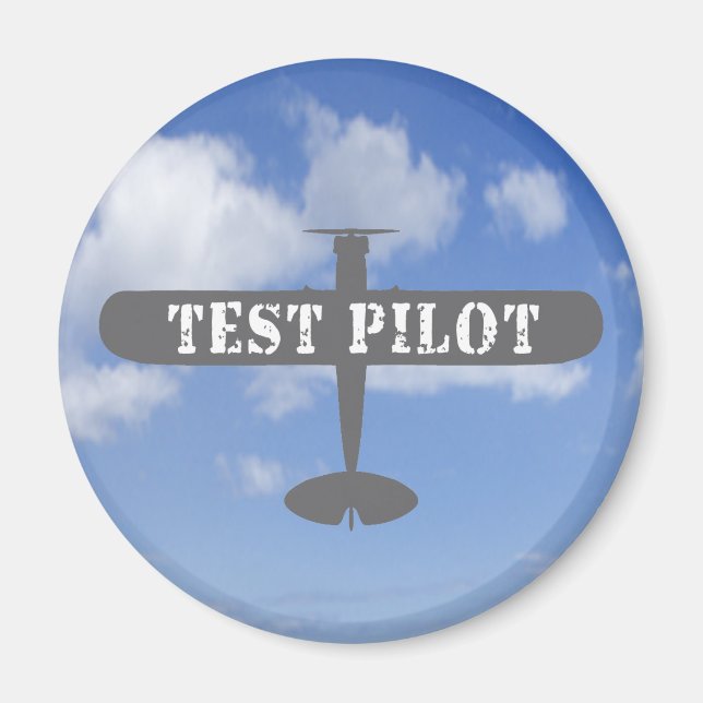 Íman Piloto de avião e de teste (Frente)