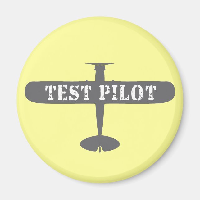 Íman Piloto de avião e de teste (Frente)