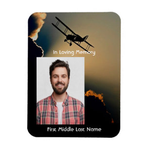 Íman Piloto de Oração Fotográfica Memorial Voando