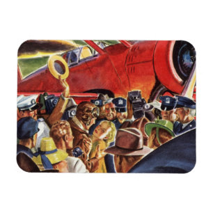 Íman Piloto do avião do único suporte do vintage com