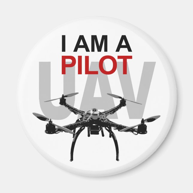 Íman Piloto quadpiloto UAV Quadcopter (Frente)
