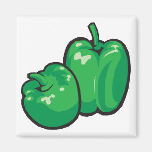 Íman pimentões verdes