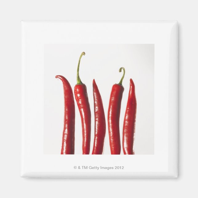 Íman Pimentos Chili em Fila (Frente)