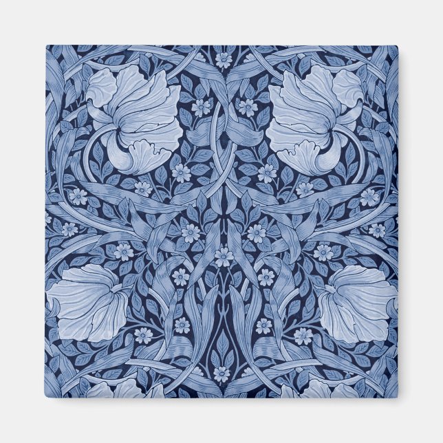 Íman Pimpernel Blue Monotone, William Morris (Frente)