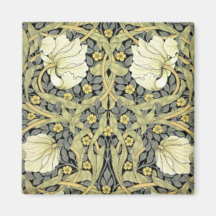 Íman Pimpernel Yellow Green Floral Patterage Vintage