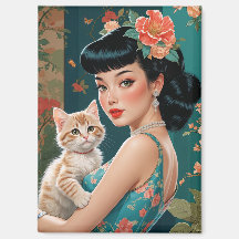 Pin-Up Asiático e Kitten Bonito