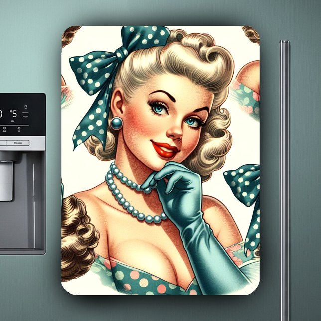 Íman Pin-up Clássico Fofo Retrô (Criador carregado)