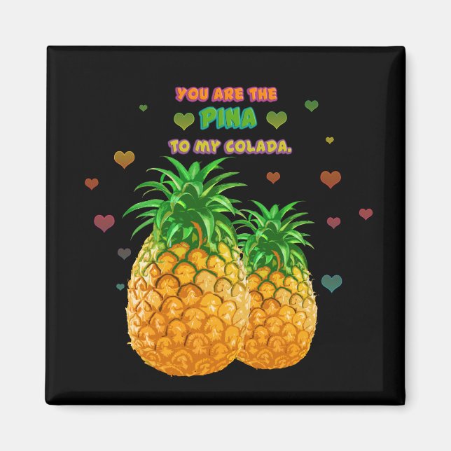 Íman Pina Colada Pineapple (Frente)