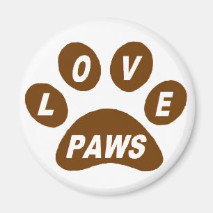 Íman Pinças de amor do Magnet em patas marrom