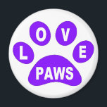 Íman Pinças de amor do Magnet em patas roxas<br><div class="desc">Pinças de amor do Magnet em patas roxas</div>