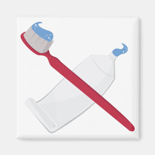 Íman Pincel Dente E Colar